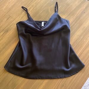 Black Satin Cami
